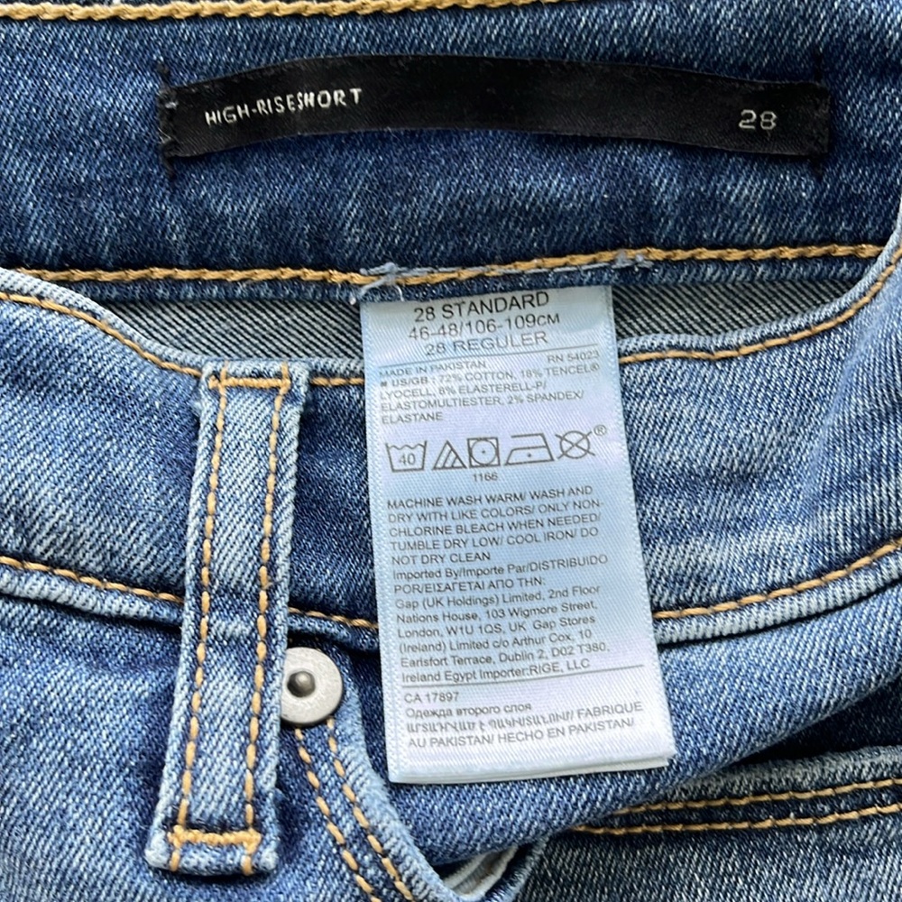 Banana Republic Denim High Rise Shorts 28 - Picture 4 of 4